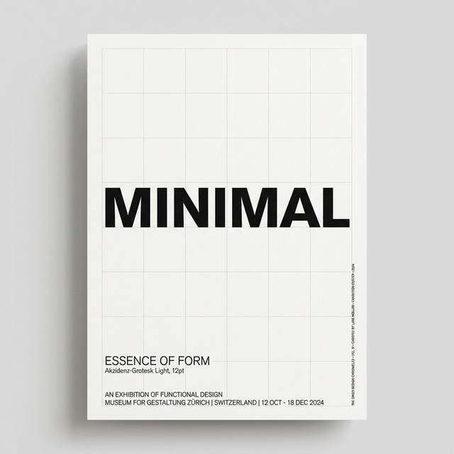 Stark Minimalism Typo